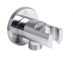 Настенный кронштейн д/соед. душ/шланга круг.с держ. Kaiser 0047